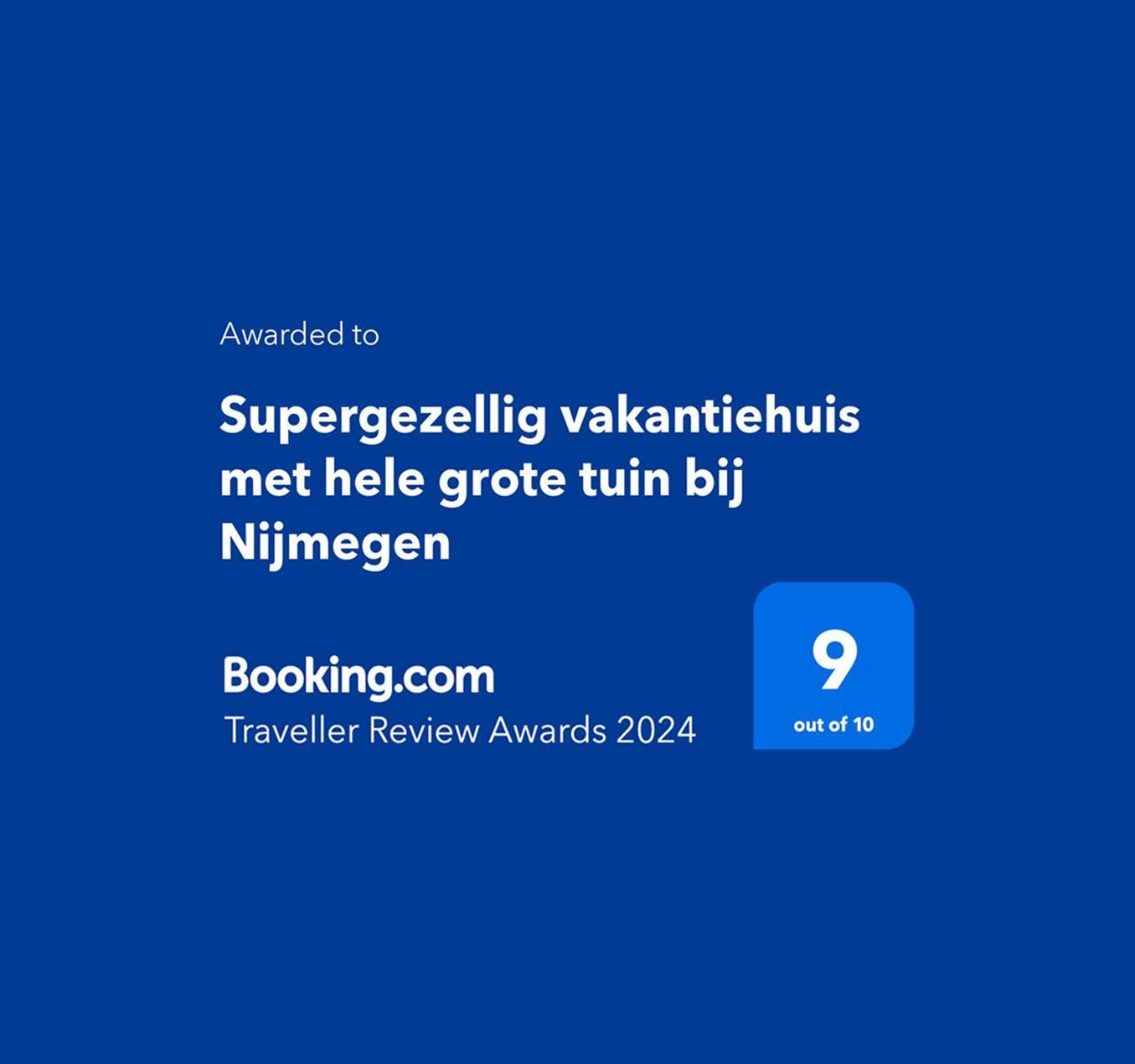 Supergezellig Vakantiehuis Met Hele Grote Tuin Bij Nijmegen Ewijk Exterior foto